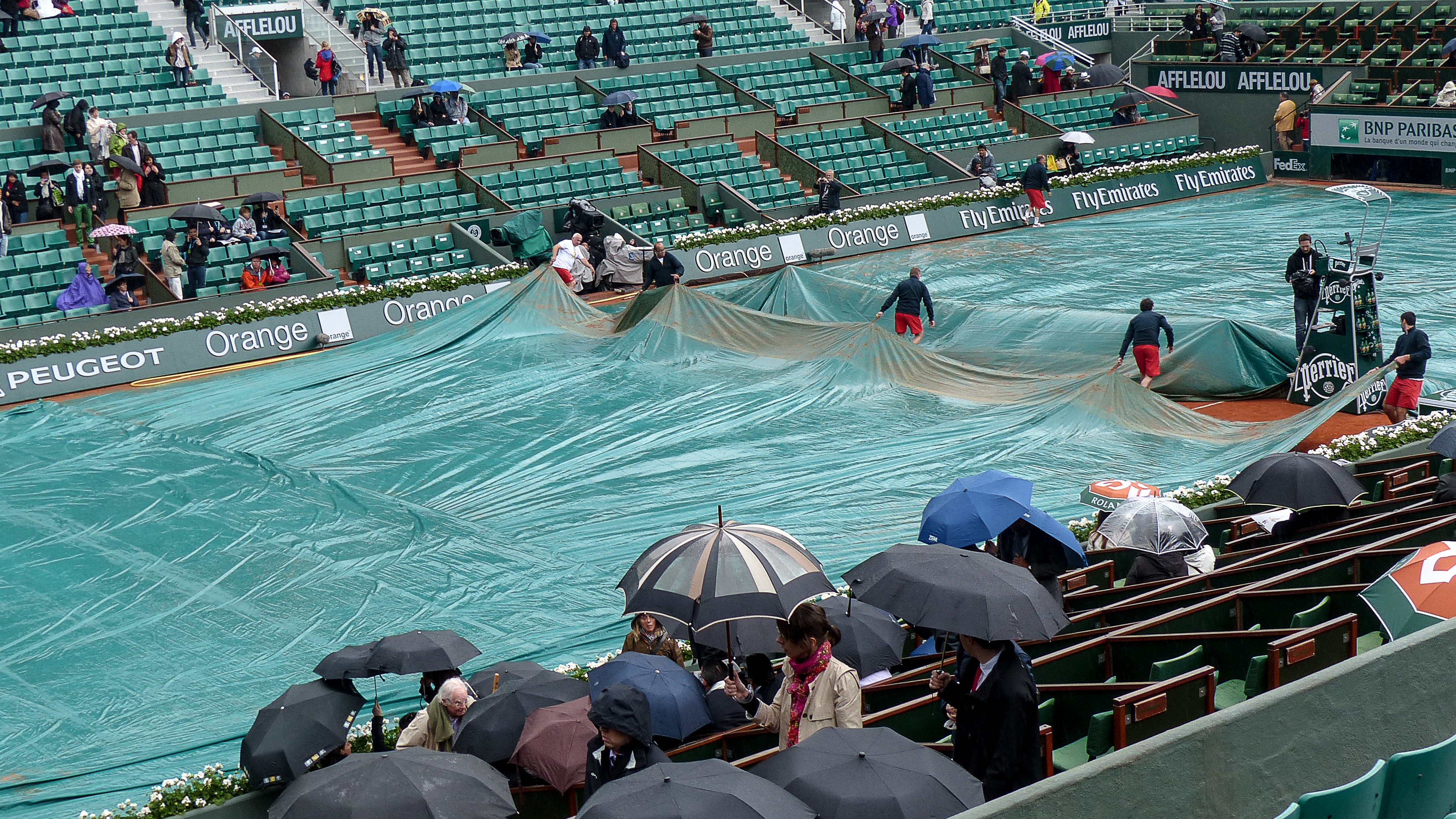 Bâche terrain de tennis